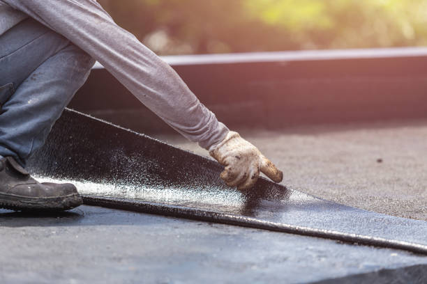 Professional Basement Waterproofing technician working in Medina, TN